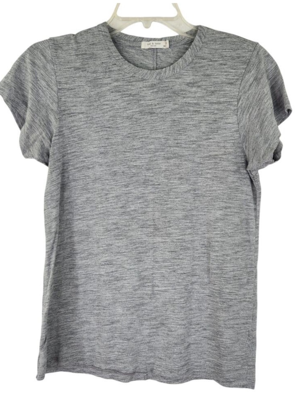 rag & bone Marled Gray Short Sleeve Crew Tee